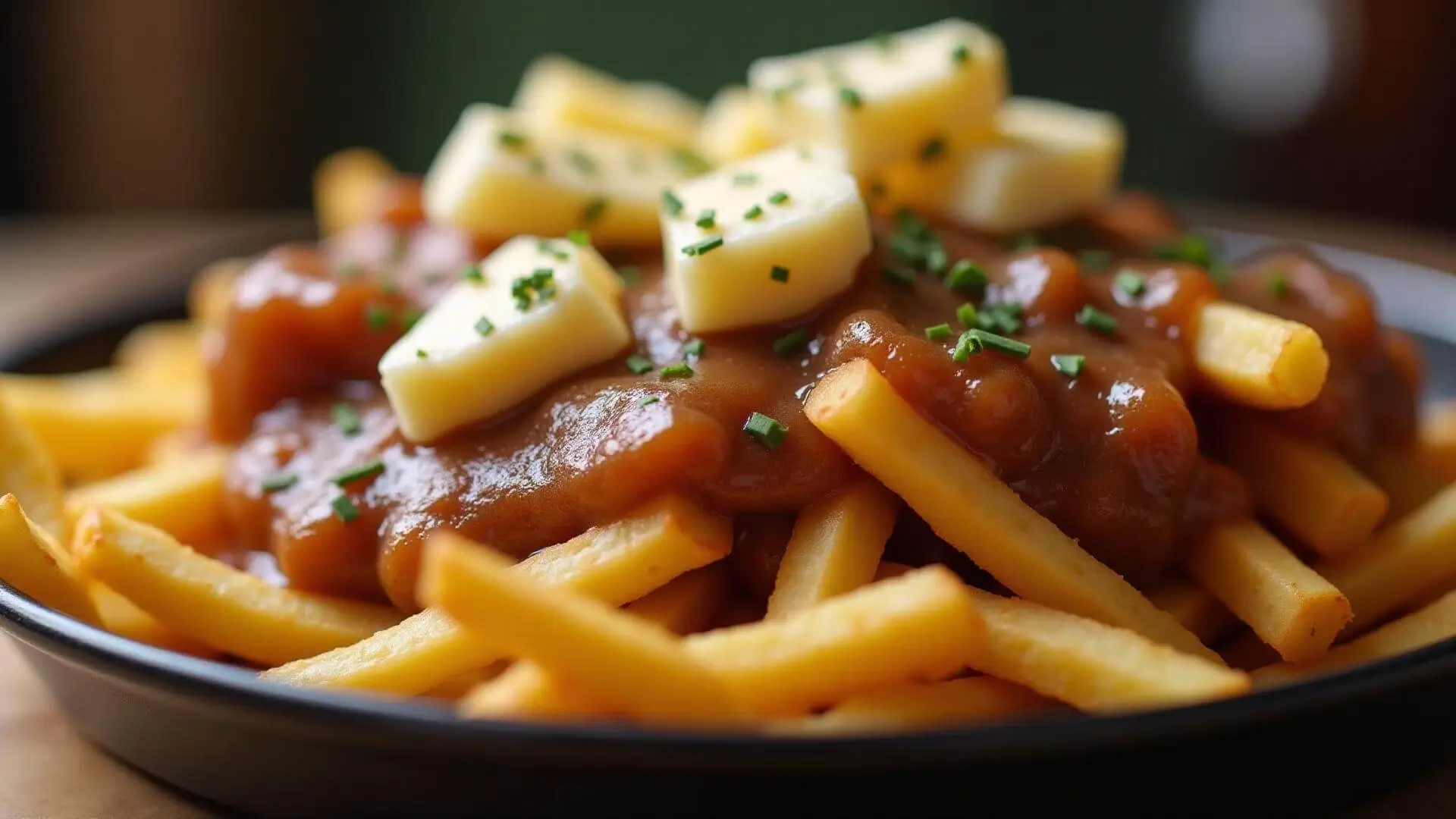 Delicious Kingston poutine with cheese curds and gravy